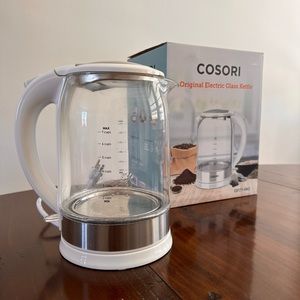 Cosori electric glass kettle white